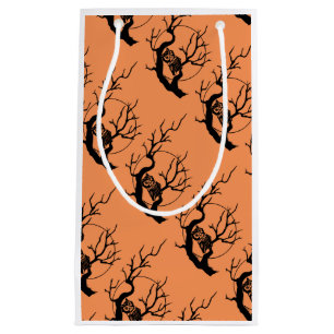 Orange & Black Owls Halloween Gift Bag