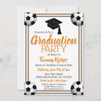 Orange & Black Soccer Graduation Party
