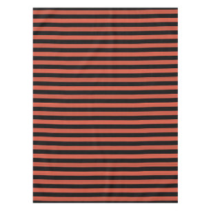 Orange Black Stripes Seamless Pattern Tablecloth