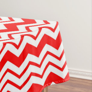 Orange Black White Chequered Pattern Design Tablecloth