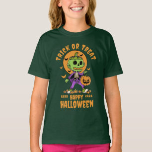 Orange Black Wicked Cute Halloween T-Shirt