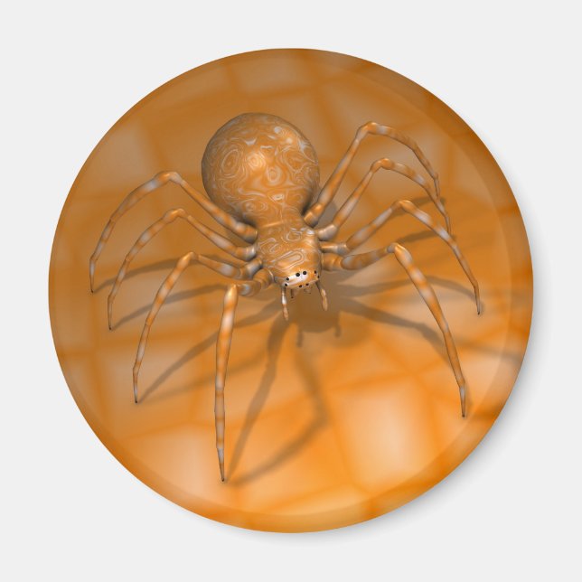 Orange Black Widow Magnet (Front)