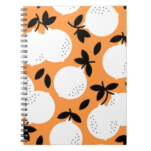 Orange Bliss: Exquisite Fruit Pattern Notebook