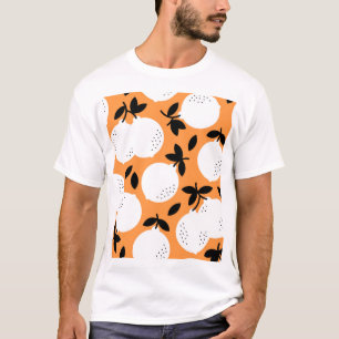 Orange Bliss: Exquisite Fruit Pattern T-Shirt