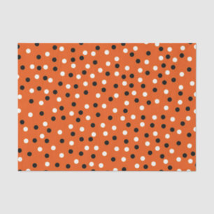 Orange BLK & Wht 10" X 15" Tissue Paper