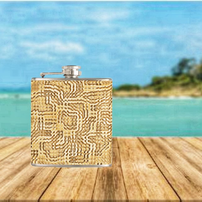 Orange Bloom Hip Flask (Enjoy your vacation even more, when you choose this Orange Bloom Flask design!)