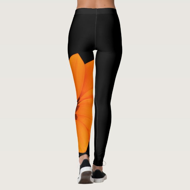 ORANGE BLOOM LEGGINGS (Back)