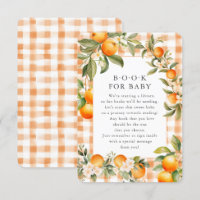 Orange Blossom Bliss Book for Baby Card