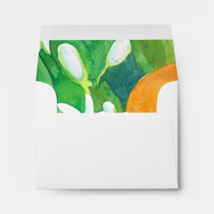 Orange Blossom Citrus Fruit Watercolor Envelope
