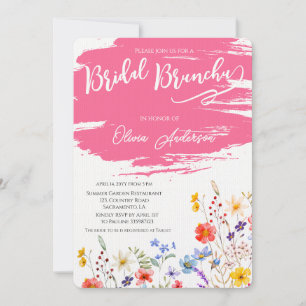 Orange Blossom Floral Bridal Shower Invitation