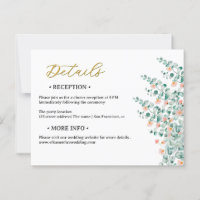 Orange Blossom Floral Wedding Details