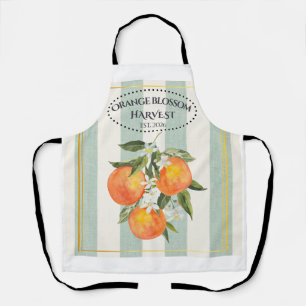 Orange Blossom - Mediterranean Citrus Label Apron