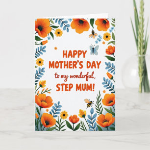 Orange Blossom Mother Card