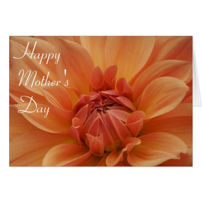 Orange Blossom Mother's Day Card (Front Horizontal)
