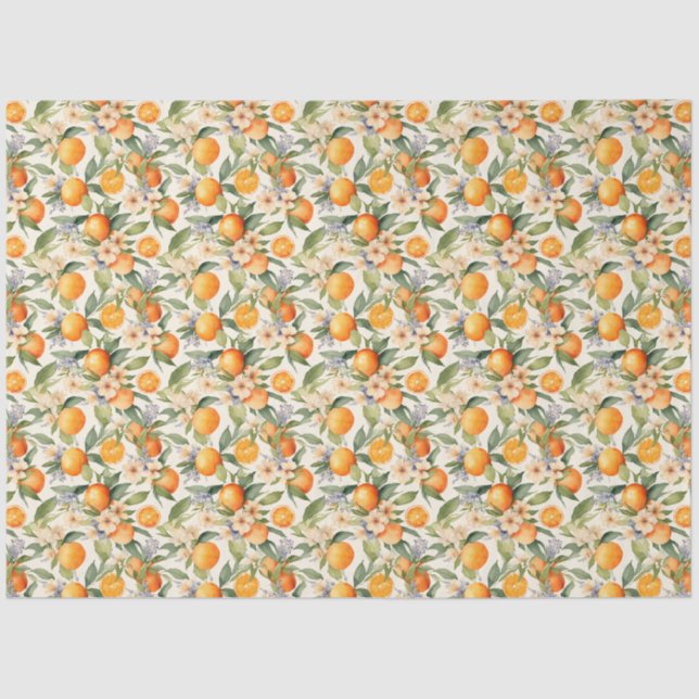 Orange Blossom Tissue Paper (Front)