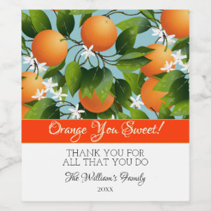 Orange Blossom Wine Label