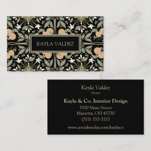 Orange Blossoms Botanical Business Card