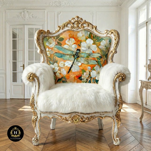 Orange Blossoms Dragonfly Vintage Decoupage  Tissue Paper (Creator Uploaded)