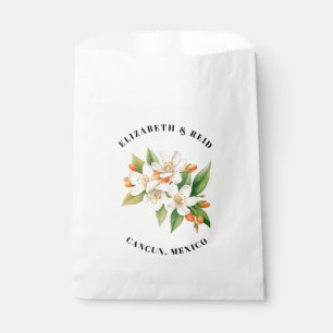 Orange Blossoms & Jasmine Blooms Wedding Favour Bags