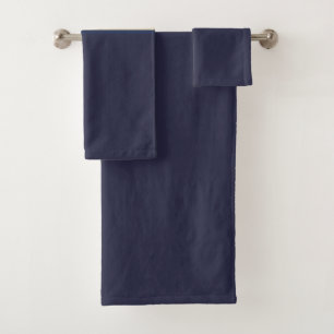 Orange Blue and Taupe Stripes Bath Towel Set