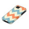 Orange blue chevron zigzag stripes zig zag pattern