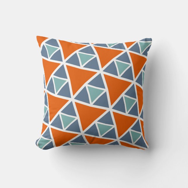 Orange & Blue Cushion (Front)