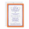 Orange & Blue Formal Graduation Party Invitation