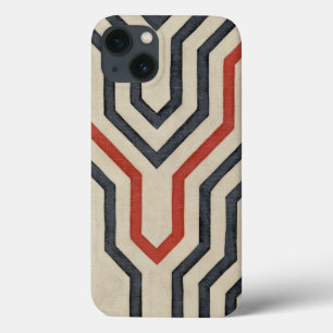 Orange & Blue Graphic Lines iPhone 13 Case