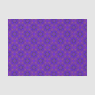 Orange Blue Purple Abstract Lattice Pattern Tissue Paper