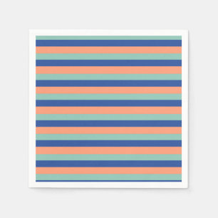 Orange & Blue Stripes  napkins