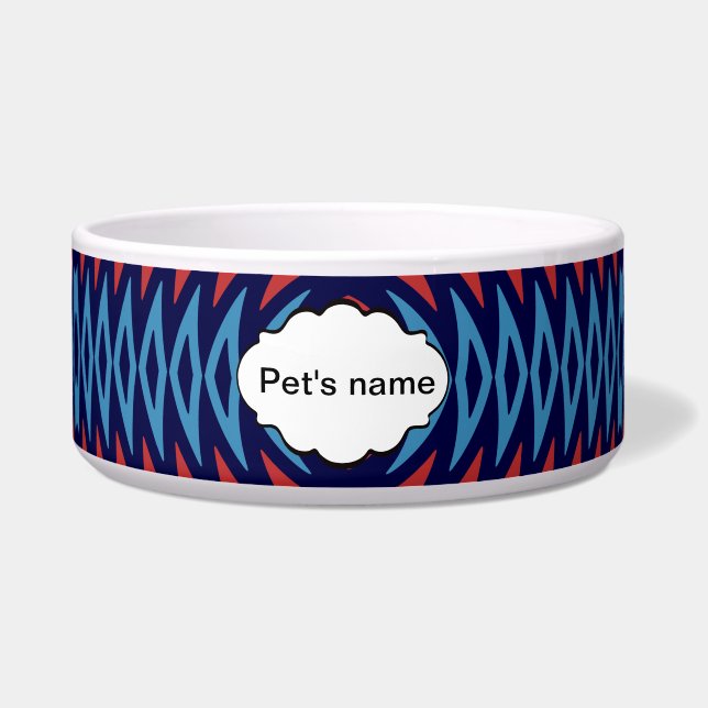 Orange blue windmill abstract design (Front)