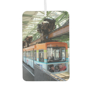 Orange Blue Wuppertal Floating Train Car Air Freshener