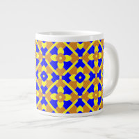 Orange Blue Yellow Spanish Style Tile Pattern