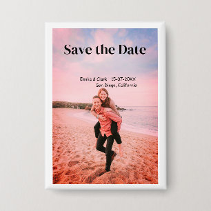 orange boho save the date QR add website name phot
