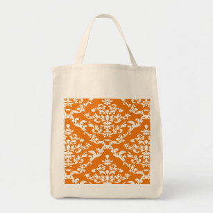 Orange Bold Damask @ Emporiomoffa Tote Bag