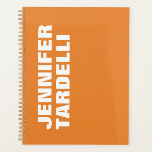 Orange Bold Minimalist Modern Elegant Professional Planner