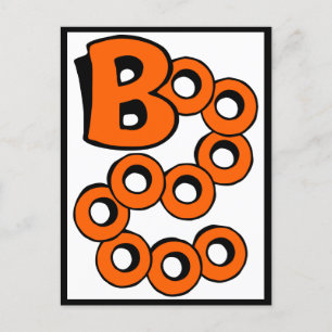 Orange Boo Postcard