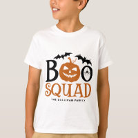 Orange Boo Squad Spooky Lettering Halloween