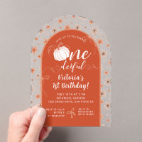 ORANGE BOW & ARCH FALL PUMPKIN FLOWERS BIRTHDAY