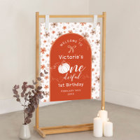ORANGE BOW & ARCH FALL PUMPKIN FLOWERS BIRTHDAY