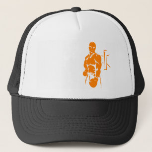 Orange Boxing Trucker Hat
