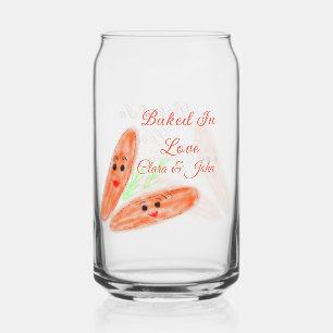 Orange bread couple emoji baked in love add name d can glass