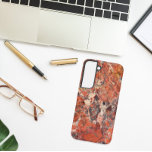 Orange Brecciated Jasper Stone Pattern Samsung Galaxy Case<br><div class="desc">Protect your Samsung Galaxy S22 phone with this trendy phone case that features the image of the patterns of an orange Brecciated Agate stone. Select your phone style. A great gift idea for the rock collector! For other phone brands, you will need to customise case to fill image to edges...</div>