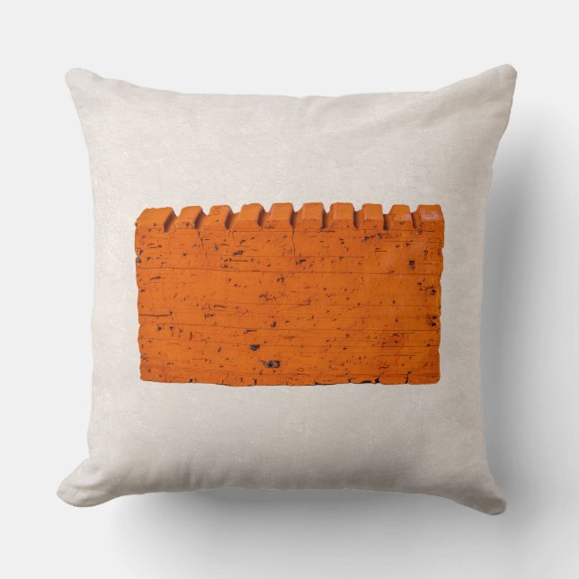Orange Brick - Atom Of Creation Cushion (Front)