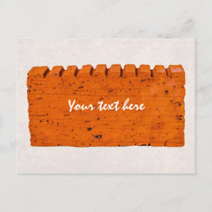 Orange Brick - Atom Of Creation Postcard