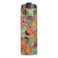 Orange Brown Abstract Art modern