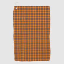 Orange Brown Plaid Pattern