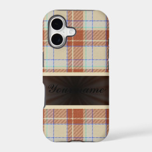 Orange Brown Tartan with Ribbon