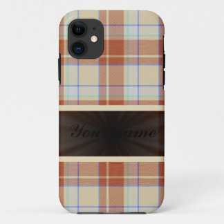 Orange Brown Tartan with Ribbon Case-Mate iPhone Case