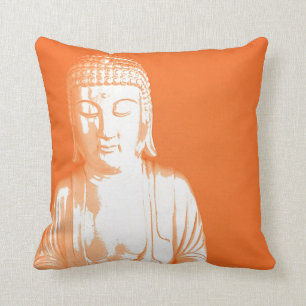 orange Buddha Gautama Cushion